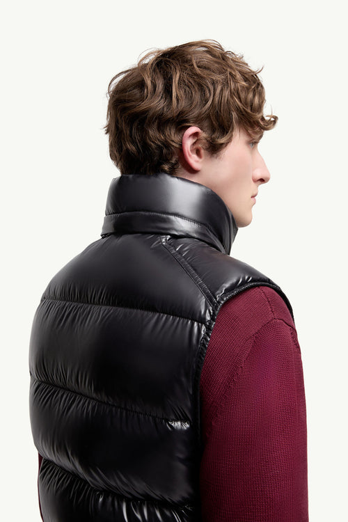 Bormes Hooded Down Gilet Men Black Moncler