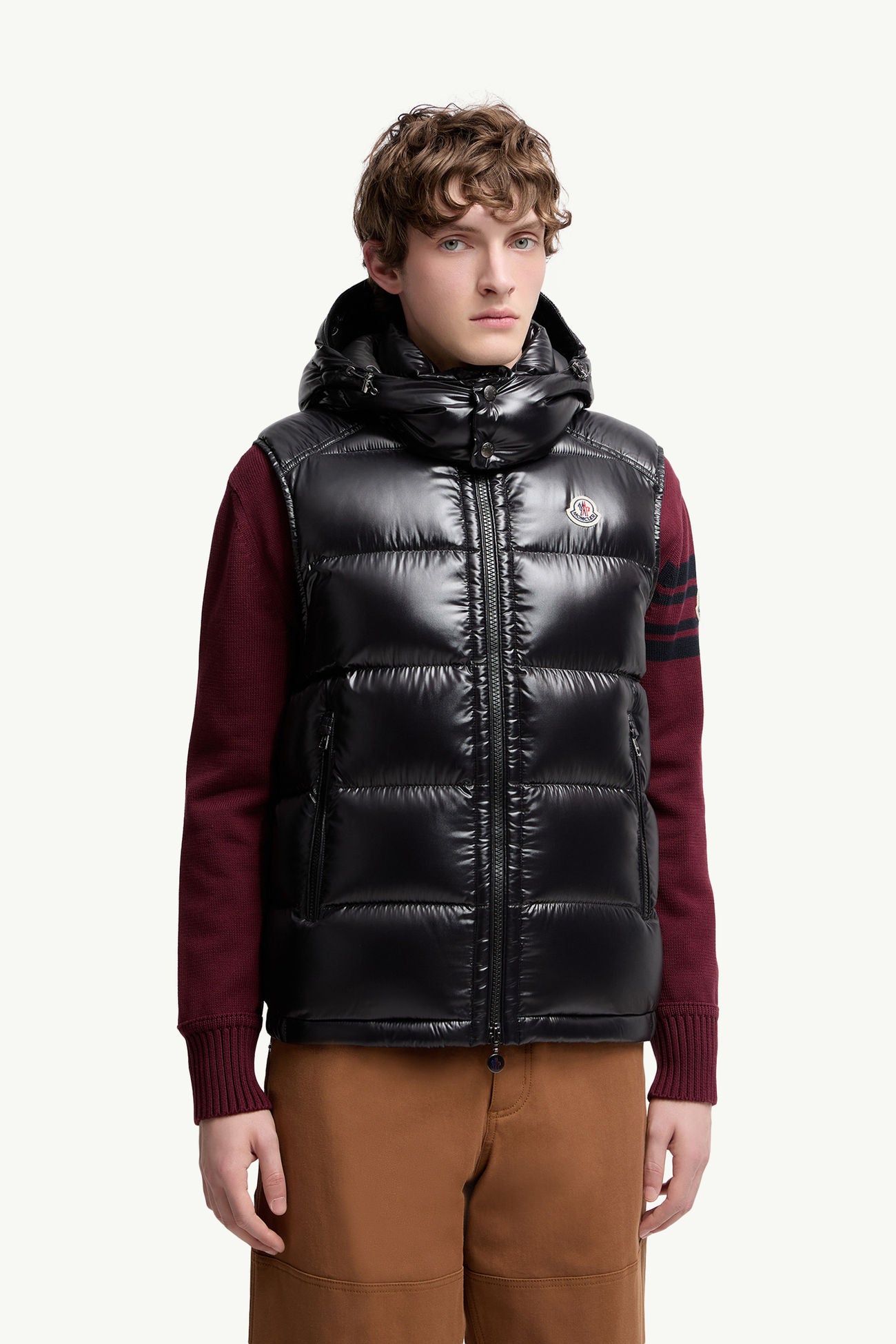 Bormes Hooded Down Gilet Men Black Moncler