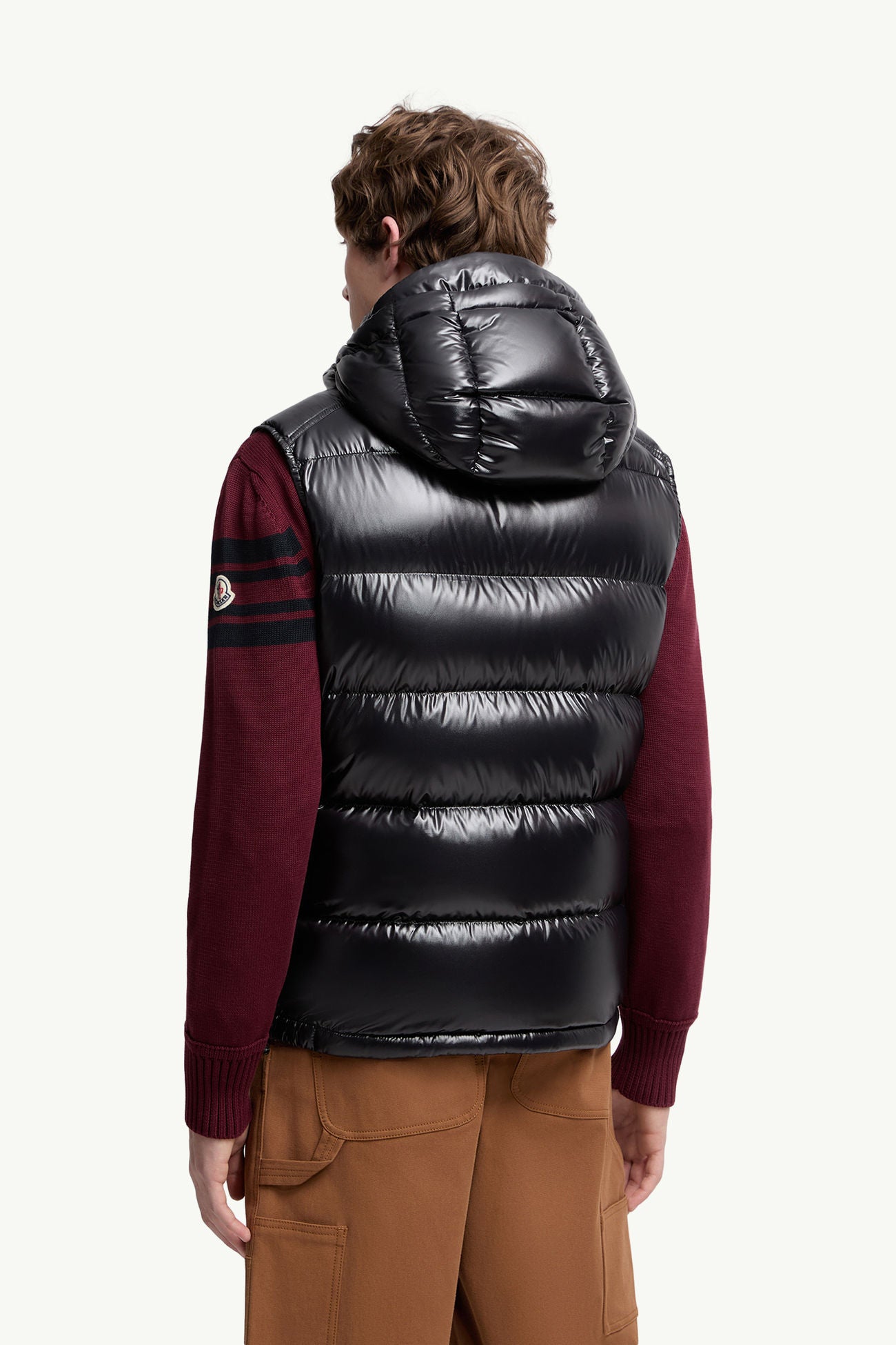 Bormes Hooded Down Gilet Men Black Moncler