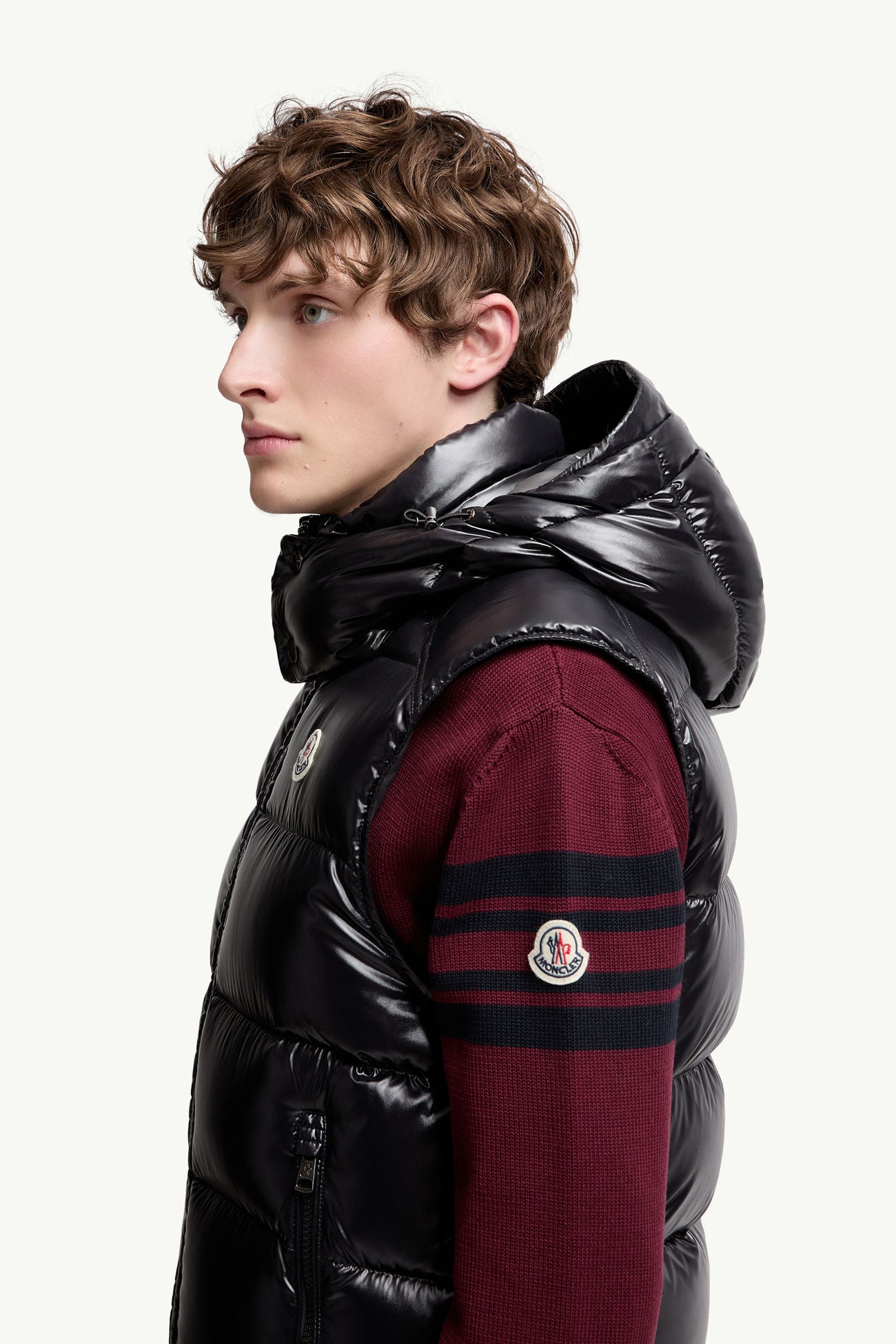 Bormes Hooded Down Gilet Men Black Moncler