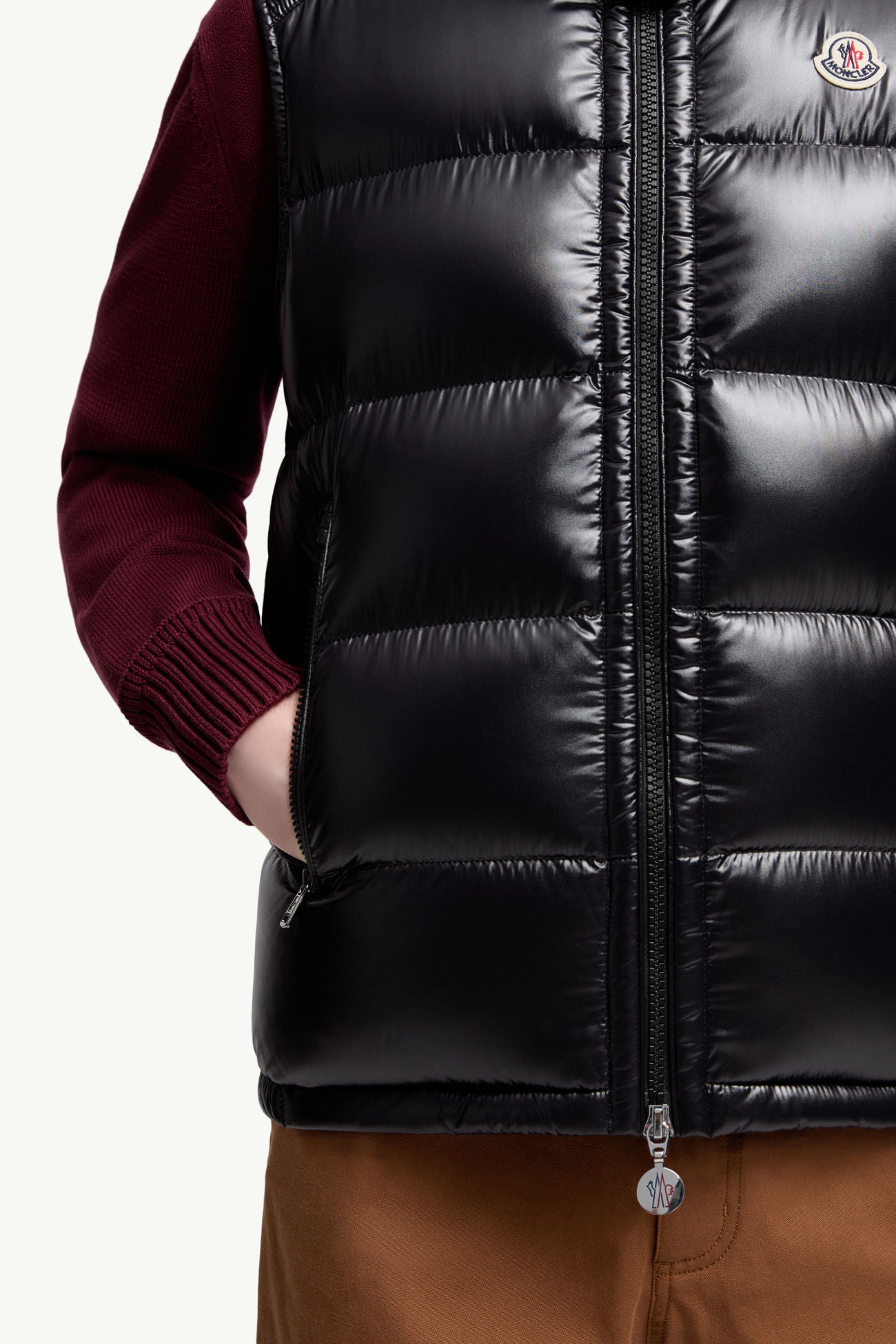 Bormes Hooded Down Gilet Men Black Moncler