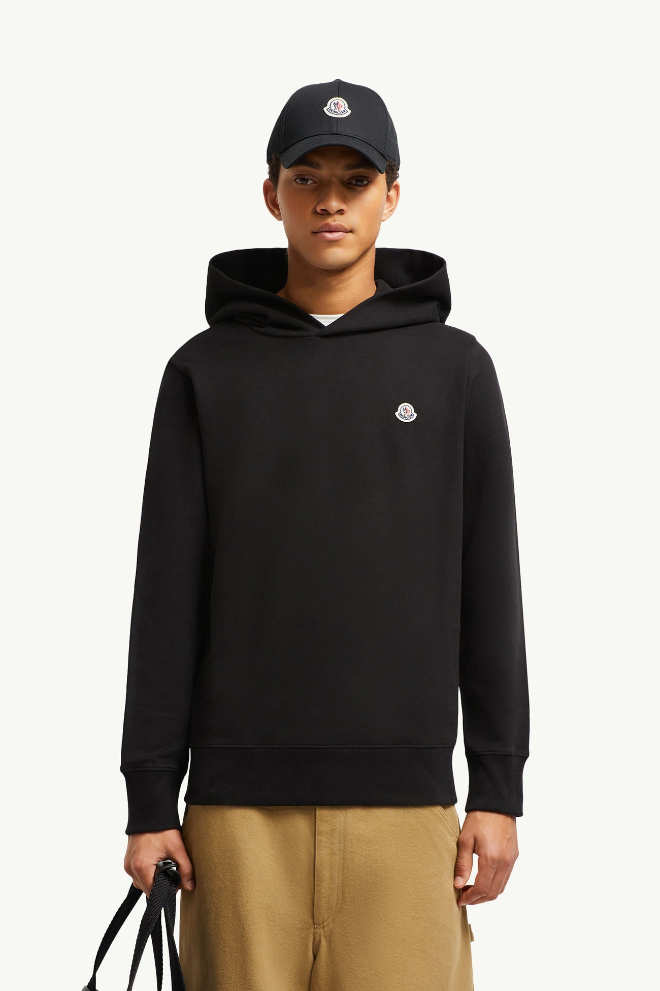 Logo Patch Cotton Hoodie