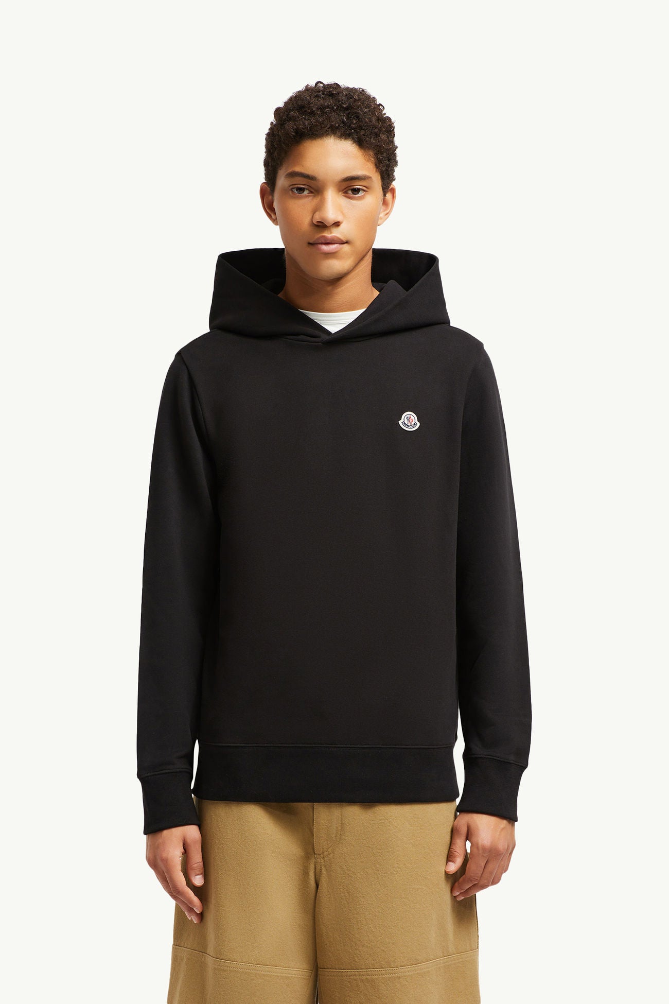 Logo Patch Cotton Hoodie