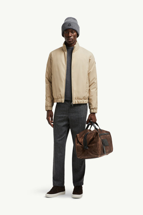 Luserna Short Down Jacket Men Beige Moncler