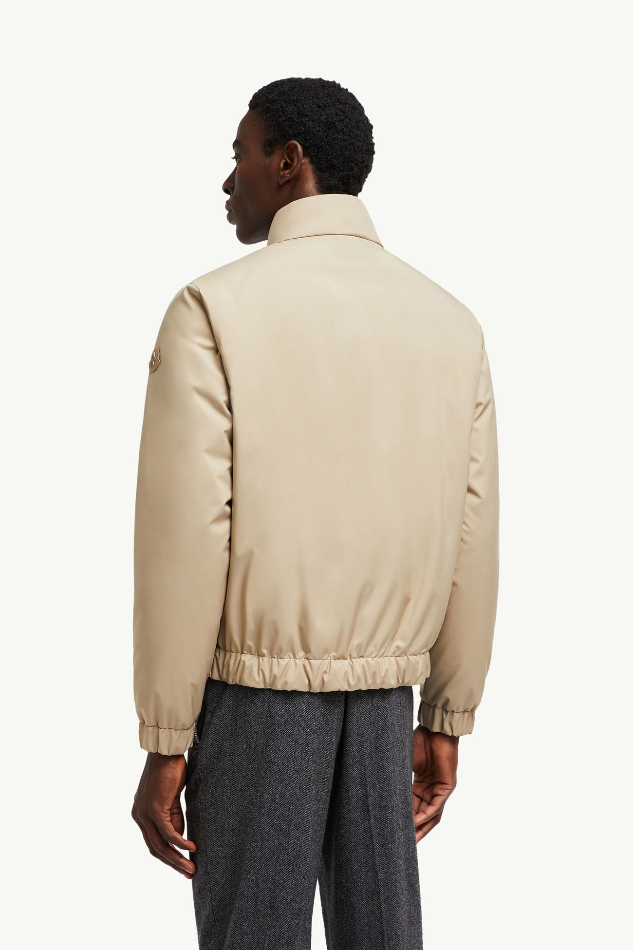 Luserna Short Down Jacket Men Beige Moncler