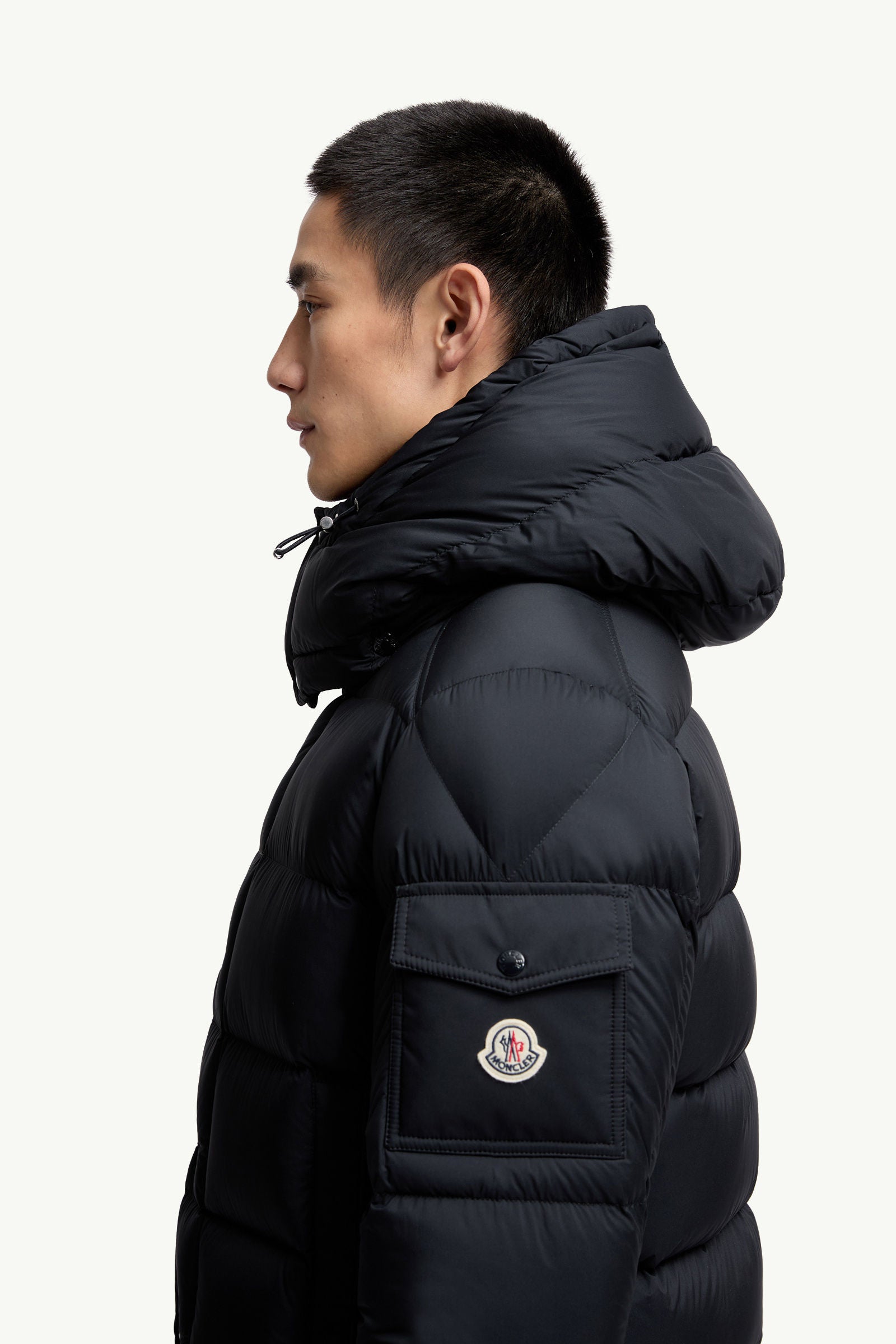 Moncler Maya 70 Hooded Short Down Jacket