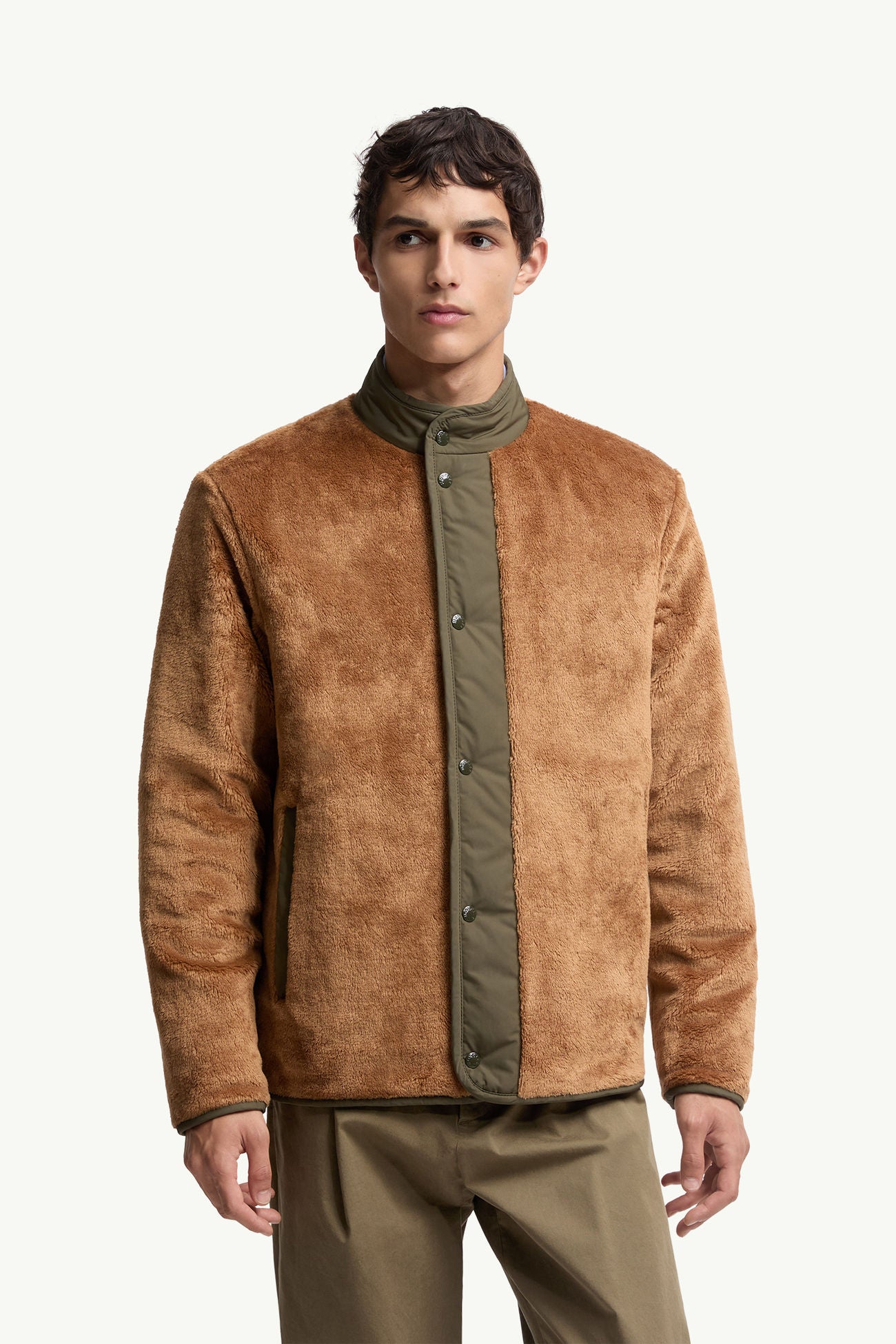 Rentignat Reversible Teddy Short Padded Jacket