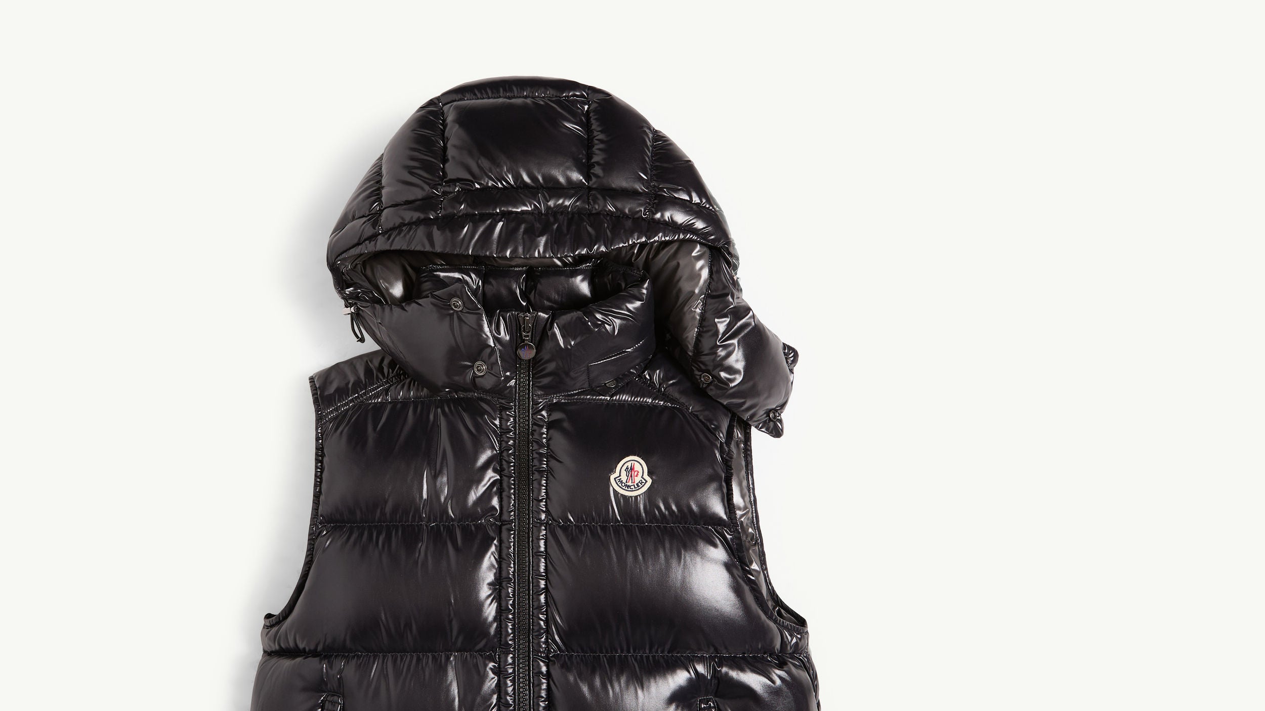 Bormes Hooded Down Gilet Men Black Moncler