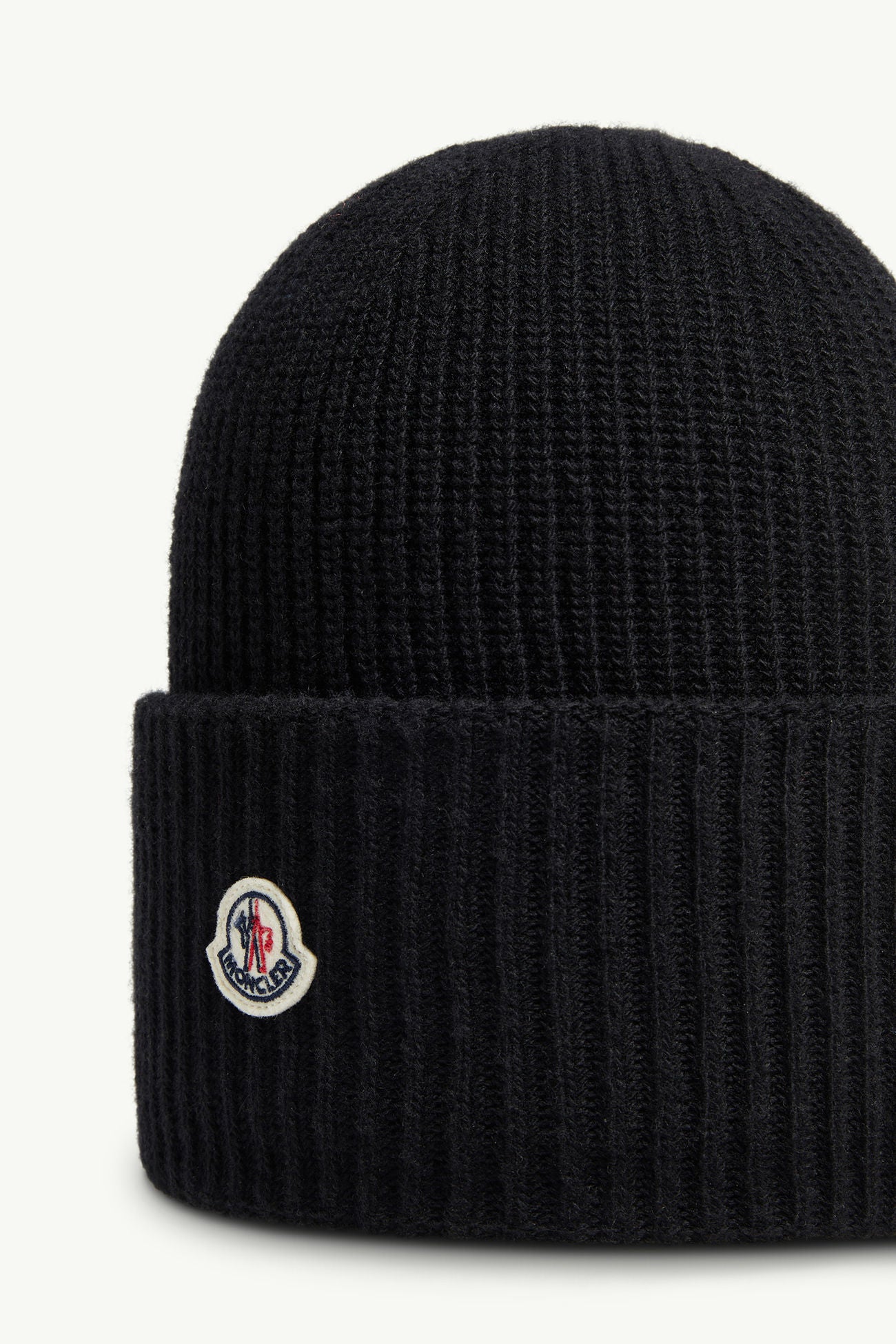Wool Beanie Women Black Moncler